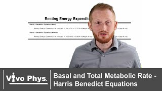 Basal and Total Metabolic Rate  Harris Benedict Equations [upl. by Davie]