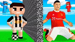 Hice Trampas con FÚTBOL en Reto de Construcción en Minecraft [upl. by Aleahs]