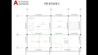 AUTOCAD  plan de coffrage  astuce et efficacité [upl. by Fortune]