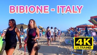 BIBIONE BEACH WALK EXPERIENCE ITALIAN 🇮🇹 BEACH LIFE SPIAGGIA 🏖️ 4K [upl. by Nesline431]