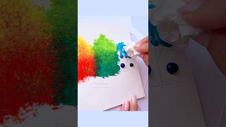 easy painting technique  scenery art painting shorts [upl. by Elletse]