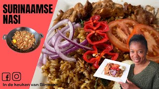 Mijn recept voor Echte Surinaamse Nasi  In de keuken van Sirmean [upl. by Lyndes927]