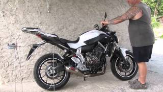 Yamaha MT07 MASS EXHAUST [upl. by Krueger230]