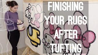 Finishing Your Rugs After Tufting Starter Guide [upl. by Ttelracs]