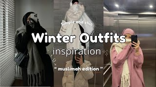 Khimar Fall Outfits Inspiration 🍁💫🍃 تنسيقات حجابشرعي شتوية [upl. by Nrubliw]