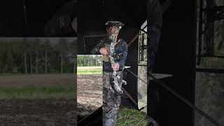 Spring Gobbler Bowkill turkeyhunting bowhunting archery work outdoors subscribe shorts grind [upl. by Nnylesor]