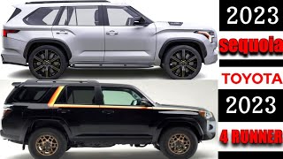 2023 Toyota sequoia vs 4runner 2023  TRD pro  hybrid  fighter ready to Land cruiser [upl. by Sanjiv]