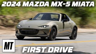 2024 Mazda MX5 Miata First Drive Small Changes Big Distinctions  MotorTrend [upl. by Nylirak]