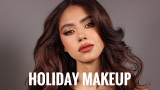 HOLIDAY MAKEUP TUTORIAL  Claudia Neacsu  Christmas 2020 [upl. by Sutherlan398]