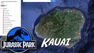 Kauai  Jurassic Park Filming Locations  Info amp Map [upl. by Enimzaj27]