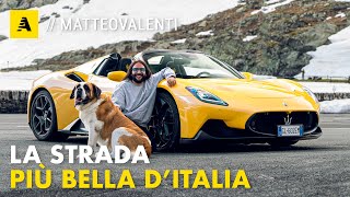 La STORIA della STRADA più BELLA DITALIA  Il GRAN SAN BERNARDO con MASERATI MC20 Cielo [upl. by Prebo]