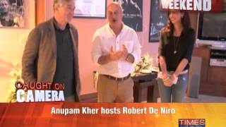 Bollywood stars meet their idol Robert De Niro [upl. by Adihaj]