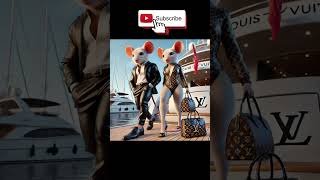 Luxury Cruise Animal Duo in Louis Vuitton Style  Animals PVC edit animalspecies marvel [upl. by Acsecnarf599]