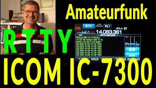 Amateurfunk RTTY mit dem Icom IC7300 ganz ohne Computer [upl. by Enneirda]