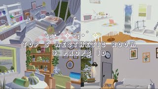 TOP 5 AESTHETIC ROOM  PROPS ID  SAKURA SCHOOL SIMULATOR [upl. by Shakespeare]