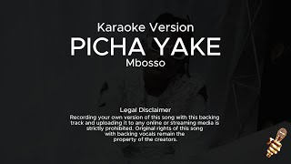 Mbosso  Picha Yake Karaoke Version [upl. by Tarrel]