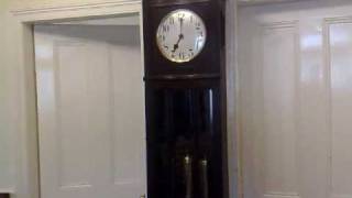 EDWARDIAN WESTMINSTER CHIME LONGCASE GRANDFATHER CLOCK CHIMING [upl. by Leschen416]