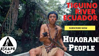 Huaorani People of Tiguino River  4K [upl. by Althee]