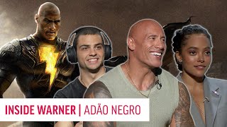 ENTREVISTA COM THE ROCK NOAH CENTINEO QUINTESSA SWINDELL E ELENCO DE ADÃO NEGRO I INSIDE WARNER [upl. by Banks]