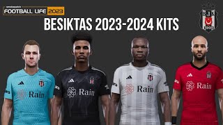 Beşiktaş New Season Kits 20232024 PES 20212020 Sider Forma Yaması beşiktaş pes2021 [upl. by Eleen]