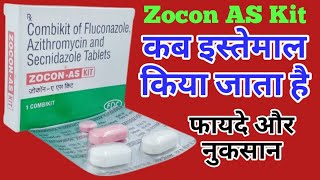 Zocon AS Kit Uses Dosage And Side Effects  Fluconazole Azithromycin And Secnidazole Combikit [upl. by Yennej80]