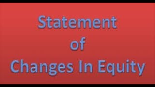 Restating Statement of Changes in Equity [upl. by Nevla]