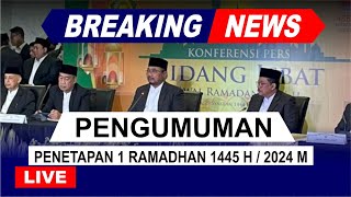 Awal Puasa Ramadhan 2024 jatuh pada tanggal  Hasil Sidang Isbat Ramadhan 2024 [upl. by Eecyac]