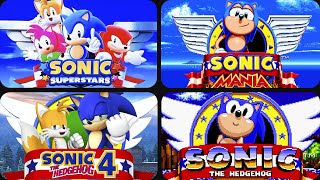 Evolution of StartScreens in Sonic 2D Games [upl. by Jehanna]