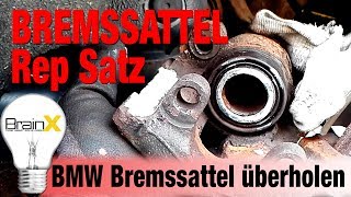 ATE Bremssattel überholen mit Dichtungssatz am BMW 1er E87 [upl. by Cosetta]