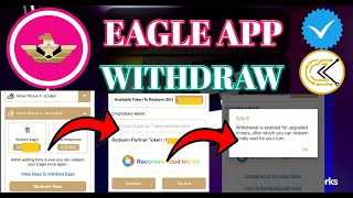 Eagle App Withdraw। Eagle Network Withdraw । Eagle App Withdraw Crypto kara। Egon Update। [upl. by Sterne]