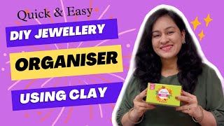 How To Make Jewellery Organiser Using Mouldit Clay  Mouldit Clay DIY Ideas  Super Easy Home Decor [upl. by Notxap]