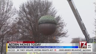 Raleighs famous acorn moves ahead of New Years Eve celebration [upl. by Aracahs]