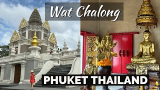 Wat Chalong Temple Phuket Thailand  Beautiful 60 Meter Chedi [upl. by Claus200]