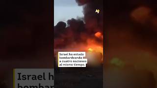 Israel bombardeó Yemen Líbano Siria y Palestina al mismo tiempo shorts [upl. by Lehcar]