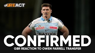 GBR React to Owen Farrells confirmed move to Racing 92 [upl. by Fablan589]