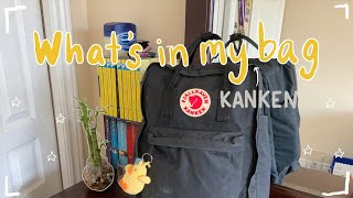 Whats in my school bag 2021 Fjallraven Kanken 17inch laptop bag [upl. by Breban660]