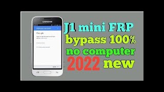 Samsung J1 Mini Prime J106hJ105h Frp Lock Bypass Without Computer YouTube Update Fixed March 2022 [upl. by Tally]