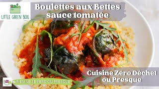 RECETTE de Boulettes aux Bettes sauce tomate facile et rapide [upl. by Champagne841]