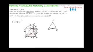 Zadanie 33 matura poprawkowa sierpień 2010 [upl. by Vinaya]