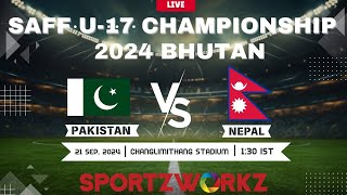 PAKISTAN VS NEPAL  SAFF U17 Men’s Championship 2024 BHUTAN [upl. by Euqinue]