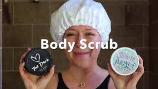 HOW TO use a Body Scrub  instructional video [upl. by Rapp]