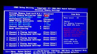 XEON x5650 STABLE Overclock Settings 4GHZGigabyte X58A UD3RFH BIOS [upl. by Mensch599]