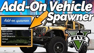 How to Install Add On Vehicle Spawner for GTA 5 GTA Gamer [upl. by Mozes]