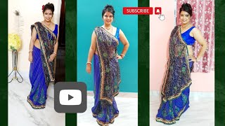 Golap Diye Khopa Kore NonBengali Style a Saree Pore Shoot [upl. by Yarahs717]