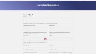 Step 1  Candidate Registration [upl. by Sherris473]