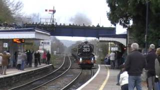 2 HELLFIRE steam tours through Abergavenny 261111 [upl. by Wendelin]