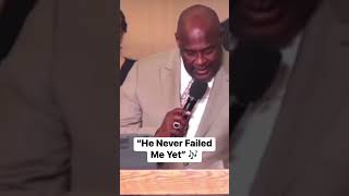 Marvin Winans sings “He Never Failed Me Yet” [upl. by Nisa]