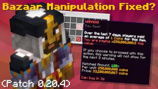 Bazaar Manipulation is Fixed  Patch 0204 Hypixel Skyblock News [upl. by Idieh]