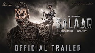 SALAAR Official Trailer  Prabhas  Sruthi Haasan  Pruthviraj  Salaar Movie [upl. by Riane955]