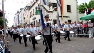 Schützenfest 150 Dormagen 2017 Nr8 2 Vorbeimarsch kommentiert Sonntagsumzug nicht vollständig [upl. by Ojeitak764]